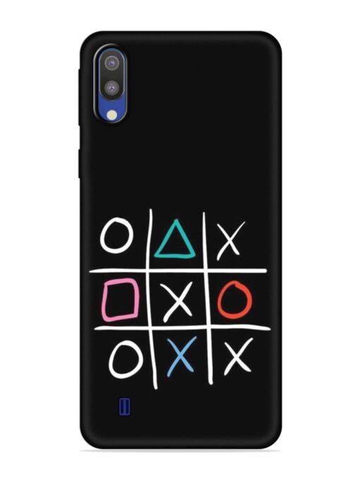 Super Neon Tic-Tac-Toe Embossed Soft Silicone Case for Samsung Galaxy M10