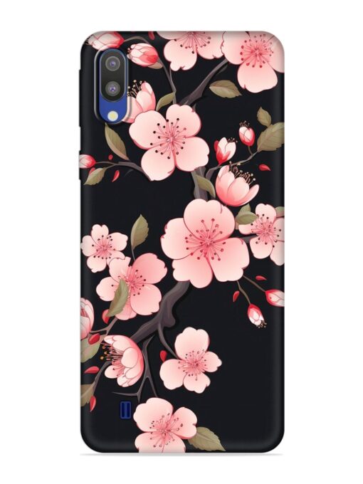 Cherry Blossom Embossed Soft Silicone Case for Samsung Galaxy M10 Zapvi