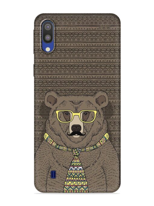 Grizzly Bear Embossed Soft Silicone Case for Samsung Galaxy M10 Zapvi