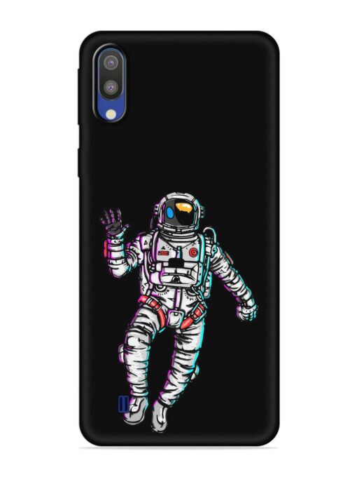 Spaceman Embossed Soft Silicone Case for Samsung Galaxy M10 Zapvi