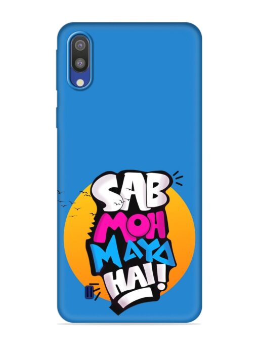 Sab Moh Moya Embossed Soft Silicone Case for Samsung Galaxy M10 Zapvi