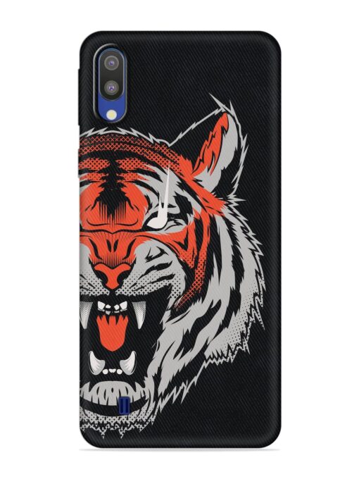 Tiger Aggression Embossed Soft Silicone Case for Samsung Galaxy M10