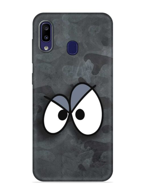 Big Eyes Night Mode Embossed Soft Silicone Case for Samsung Galaxy M10S