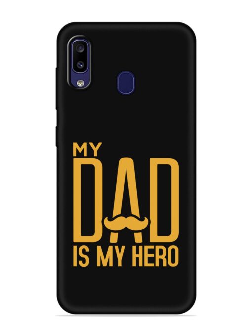 My Dad Is My Hero Embossed Soft Silicone Case for Samsung Galaxy M10S