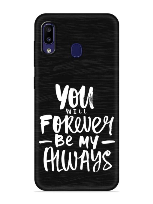 You Will Forever Embossed Soft Silicone Case for Samsung Galaxy M10S Zapvi