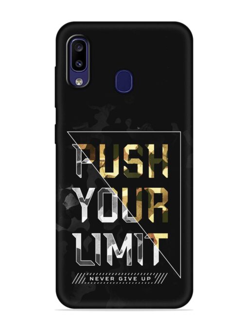 Push Your Limits Embossed Soft Silicone Case for Samsung Galaxy M10S Zapvi