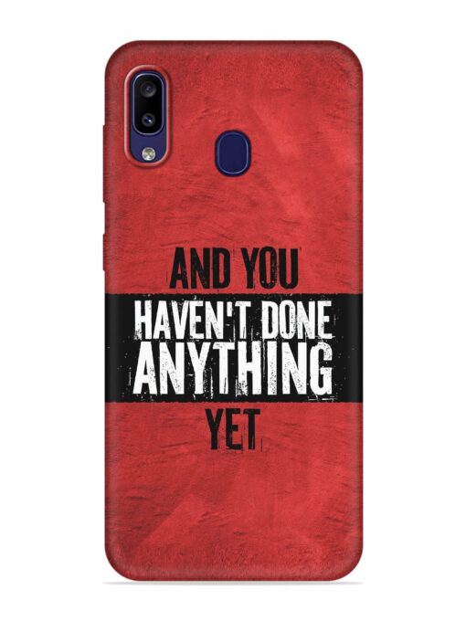 It'S And You Haven'T Done Anything Yet Embossed Soft Silicone Case for Samsung Galaxy M10S