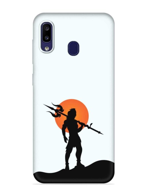 Lord Mahadev Trendy Embossed Soft Silicone Case for Samsung Galaxy M10S Zapvi