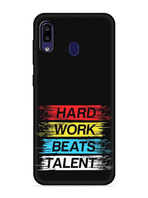 Hard Work Beats Embossed Soft Silicone Case for Samsung Galaxy M10S Zapvi