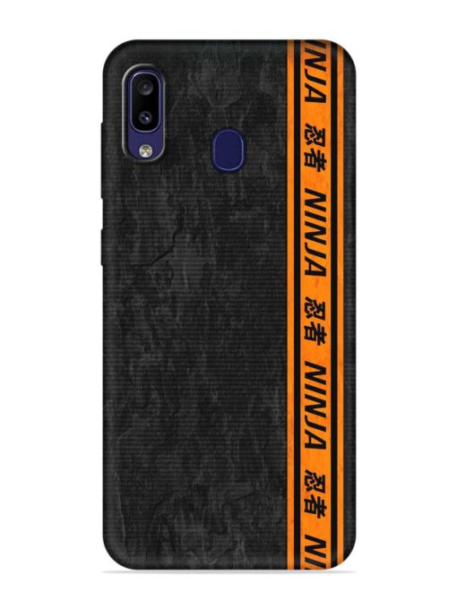 Ninja Srtips Embossed Soft Silicone Case for Samsung Galaxy M10S