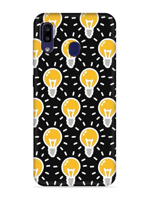 Light Bulb Seamless Embossed Soft Silicone Case for Samsung Galaxy M10S Zapvi