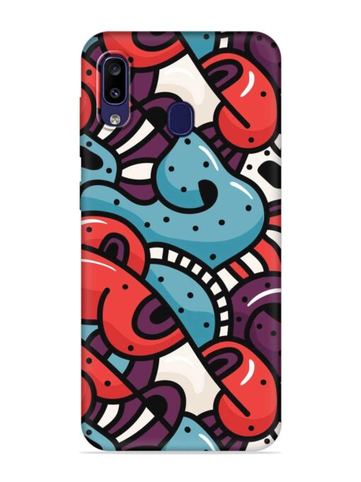 Seamless Backdrop Colorful Embossed Soft Silicone Case for Samsung Galaxy M10S