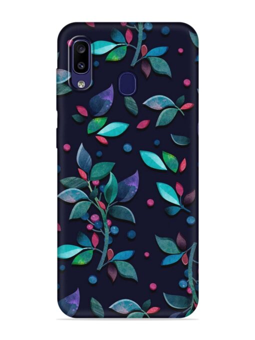 Decorative Watercolor Flower Embossed Soft Silicone Case for Samsung Galaxy M10S Zapvi