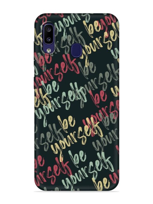 Yourself Seamless Embossed Soft Silicone Case for Samsung Galaxy M10S