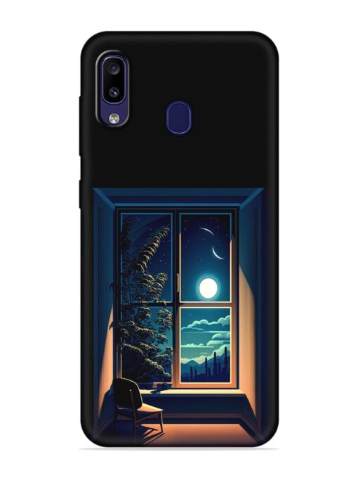 Night View At Window Embossed Soft Silicone Case for Samsung Galaxy M10S