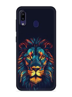 Colorful Lion Embossed Soft Silicone Case for Samsung Galaxy M10S