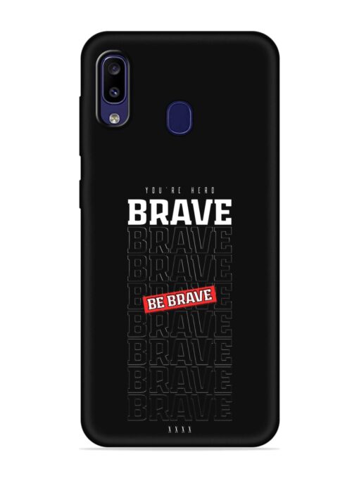 Be Brave Embossed Soft Silicone Case for Samsung Galaxy M10S Zapvi