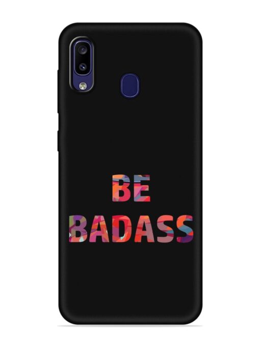 Be Badass Embossed Soft Silicone Case for Samsung Galaxy M10S Zapvi