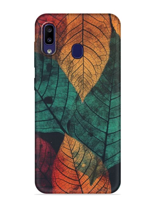 Leaves Artwork Embossed Soft Silicone Case for Samsung Galaxy M10S