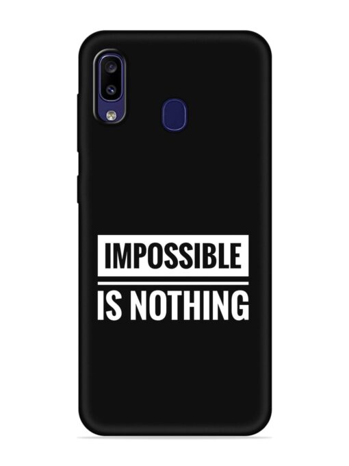 Impossible Is Nothing Embossed Soft Silicone Case for Samsung Galaxy M10S Zapvi