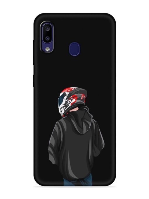 Motorcycle Rider Embossed Soft Silicone Case for Samsung Galaxy M10S Zapvi