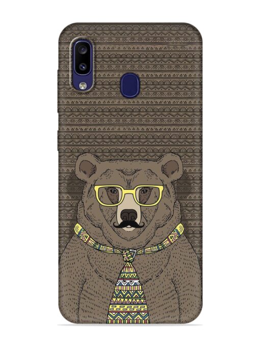 Grizzly Bear Embossed Soft Silicone Case for Samsung Galaxy M10S