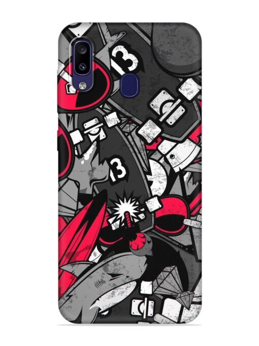 Fictional Doodle Embossed Soft Silicone Case for Samsung Galaxy M10S Zapvi