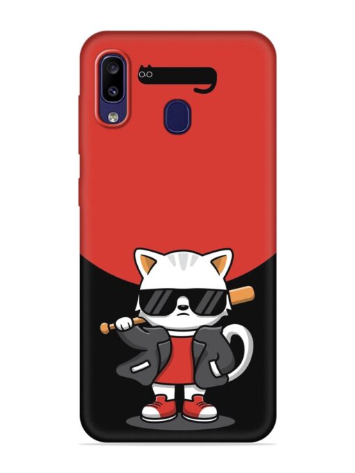 Cool Little Bear Cartoon Embossed Soft Silicone Case for Samsung Galaxy M10S Zapvi