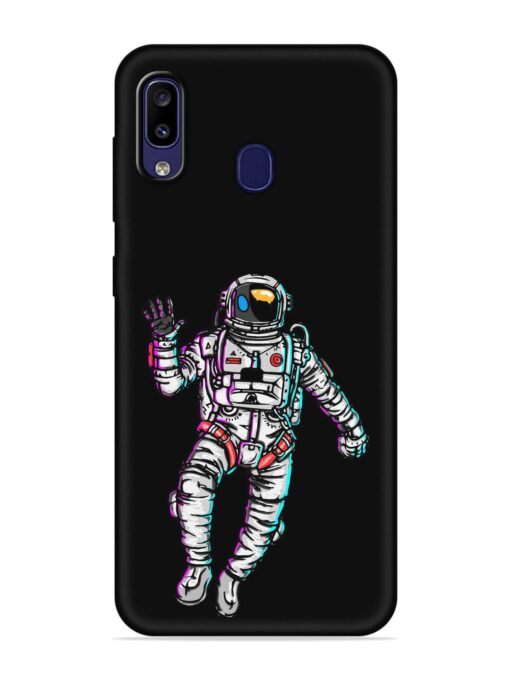 Spaceman Embossed Soft Silicone Case for Samsung Galaxy M10S Zapvi