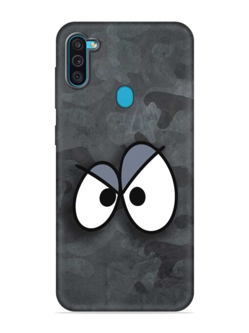 Big Eyes Night Mode Embossed Soft Silicone Case for Samsung Galaxy M11 Zapvi