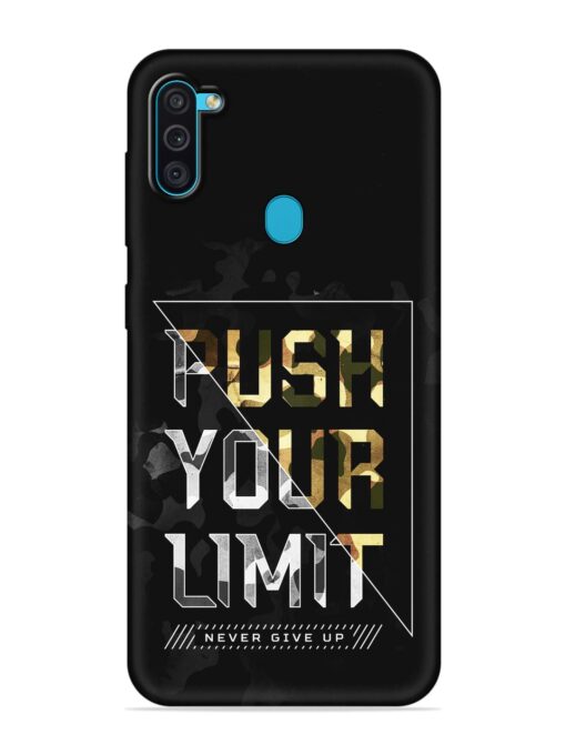 Push Your Limits Embossed Soft Silicone Case for Samsung Galaxy M11 Zapvi