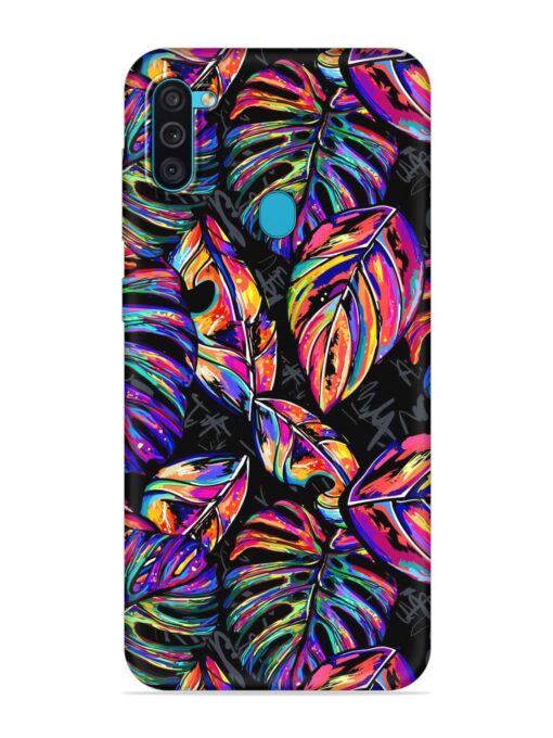 Tropical Seamless Vector Embossed Soft Silicone Case for Samsung Galaxy M11 Zapvi