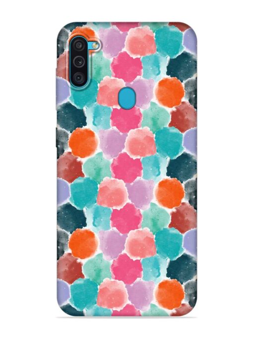 Colorful Seamless Pattern Embossed Soft Silicone Case for Samsung Galaxy M11