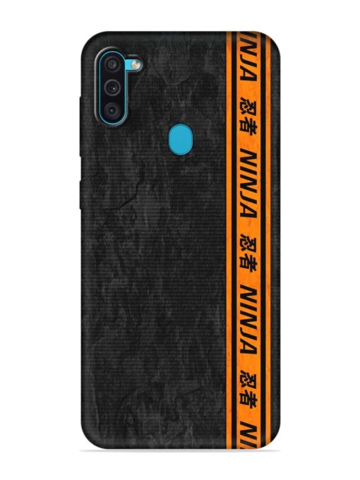 Ninja Srtips Embossed Soft Silicone Case for Samsung Galaxy M11