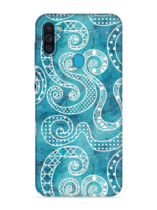 Vintage Curved Seamless Embossed Soft Silicone Case for Samsung Galaxy M11