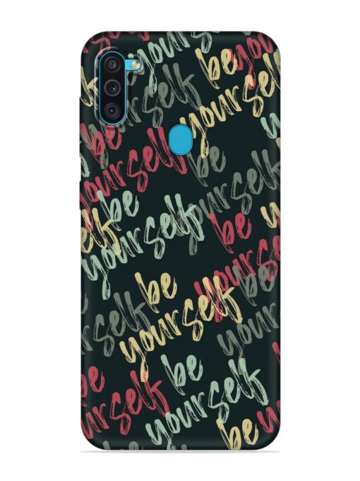 Yourself Seamless Embossed Soft Silicone Case for Samsung Galaxy M11