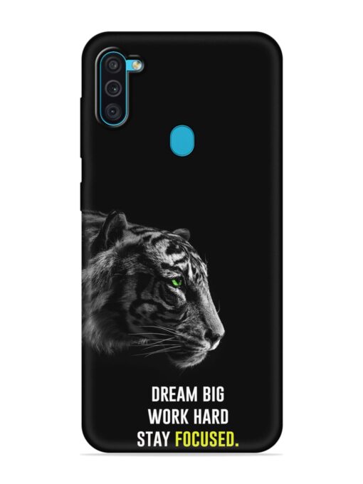 Dream Big Work Hard Embossed Soft Silicone Case for Samsung Galaxy M11