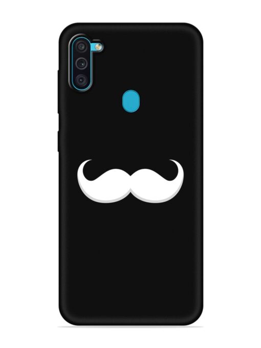 Mustache Vector Embossed Soft Silicone Case for Samsung Galaxy M11 Zapvi