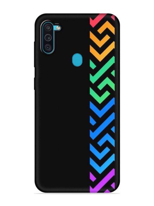 Colorshape Stripes Embossed Soft Silicone Case for Samsung Galaxy M11 Zapvi