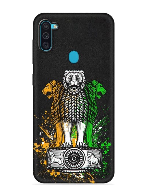 Pillars Of Ashoka Embossed Soft Silicone Case for Samsung Galaxy M11