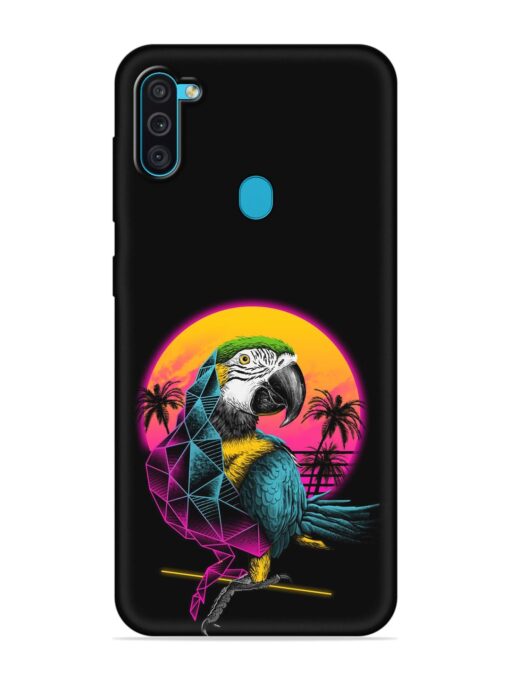 Rad Parrot Embossed Soft Silicone Case for Samsung Galaxy M11 Zapvi