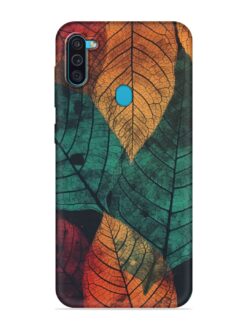 Leaves Artwork Embossed Soft Silicone Case for Samsung Galaxy M11