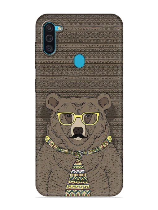 Grizzly Bear Embossed Soft Silicone Case for Samsung Galaxy M11