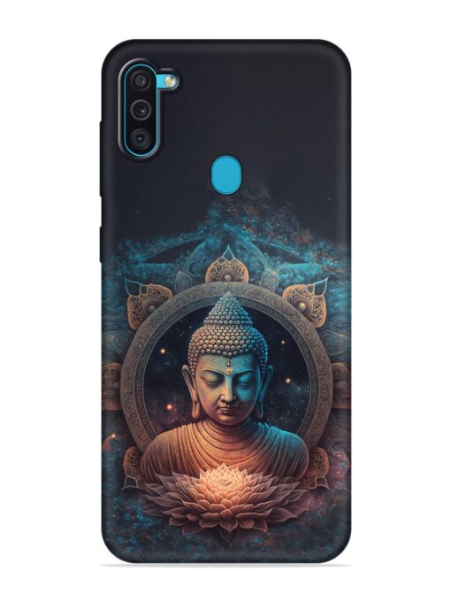 Gautam Buddha Embossed Soft Silicone Case for Samsung Galaxy M11