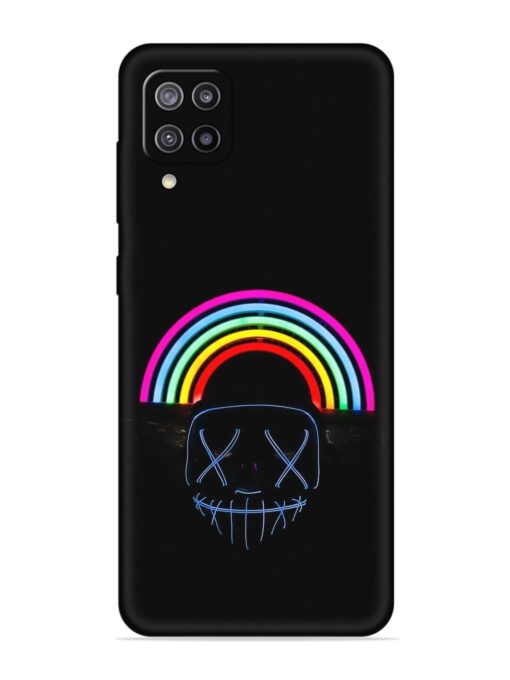 Mask Rainbow Embossed Soft Silicone Case for Samsung Galaxy M12