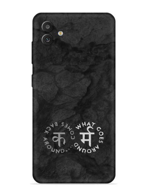 Karma Hindi Word Embossed Soft Silicone Case for Samsung Galaxy M13 (5G)