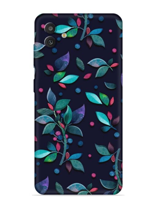 Decorative Watercolor Flower Embossed Soft Silicone Case for Samsung Galaxy M13 (5G)