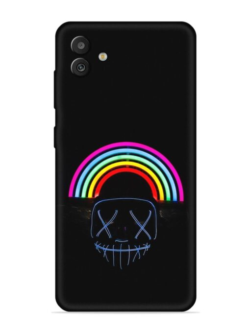 Mask Rainbow Embossed Soft Silicone Case for Samsung Galaxy M13 (5G)