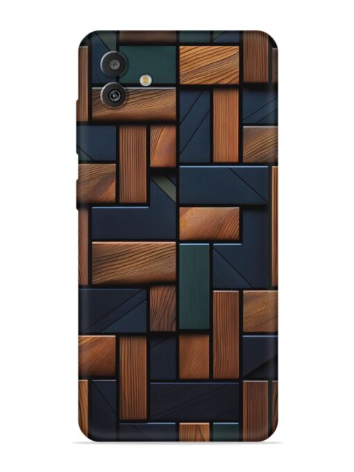 Wooden Background Cubes Embossed Soft Silicone Case for Samsung Galaxy M13 (5G)