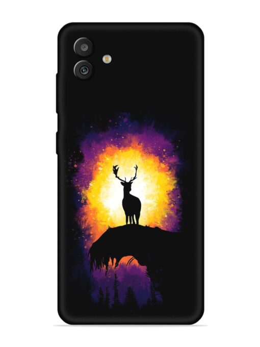 Elk Animal Art Embossed Soft Silicone Case for Samsung Galaxy M13 (5G)